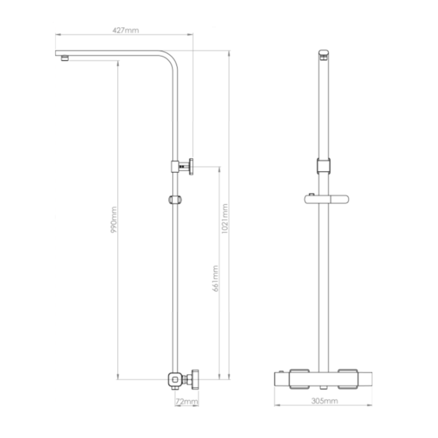 Triton Velino Cool Touch Bar Diverter Thermostatic Mixer Shower