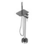 Chrome Freestanding Bath Shower Mixer with Shelf - Savannah