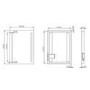 Sensio Lumino Evo+ Rectangular Bathroom Mirror with Battery Operated Lights - 500 x 700mm