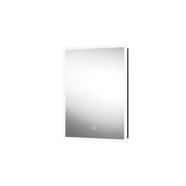 Single Door Sensio Eclipse Recessed Mirrored Bathroom Cabinet with Lights & Shaver Socket 700 x 500mm