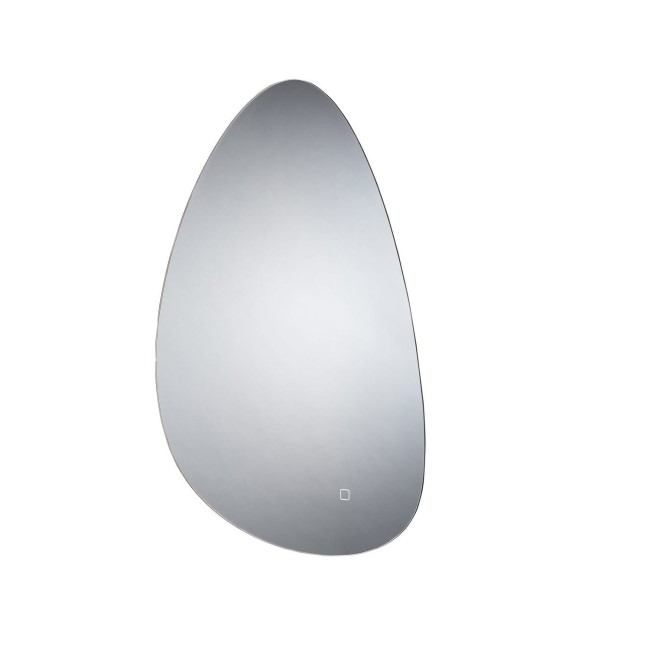 GRADE A1 - Teardrop Back Lit Bathroom Mirror - 550 x 800mm - Sensio Mistral