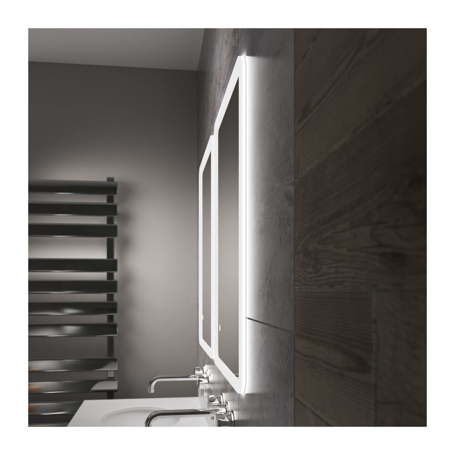 GRADE A1 - Libra 500x390mm Ultra-Slim Illuminated Mirror - Sensio