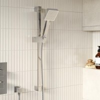 Chrome Shower Slide Rail Kit - Zana