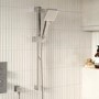 Chrome Shower Slide Rail Kit - Zana