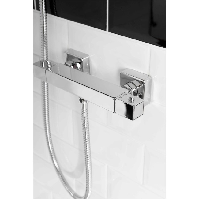 Square Thermostatic Shower Bar Valve