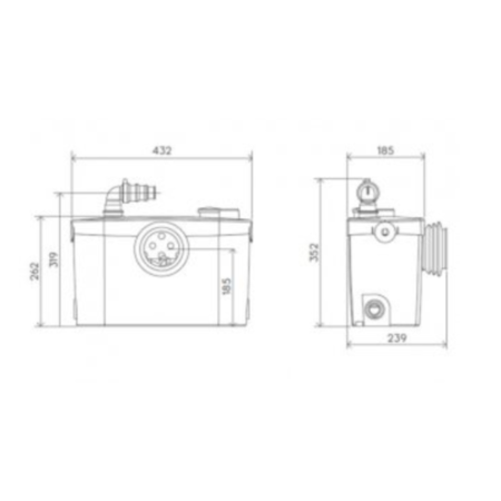 Saniflo Sanipro Up Macerator Pump