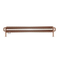 Brushed Copper Horizontal Radiator 190 x 1540mm -Industrial Style