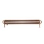 Brushed Copper Horizontal Radiator 190 x 1540mm -Industrial Style