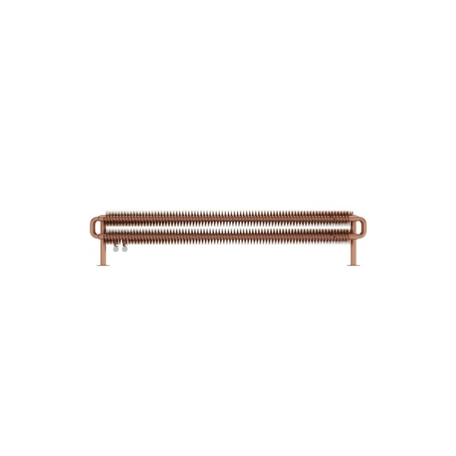 Brushed Copper Horizontal Radiator 190 x 1540mm -Industrial Style