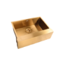 Single Bowl Belfast Brushed Brass Stainless Steel Kitchen Sink- Enza Tamara