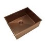 GRADE A1 - Single Bowl Copper Undermount Stainless Steel Kitchen Sink - Enza Tamara