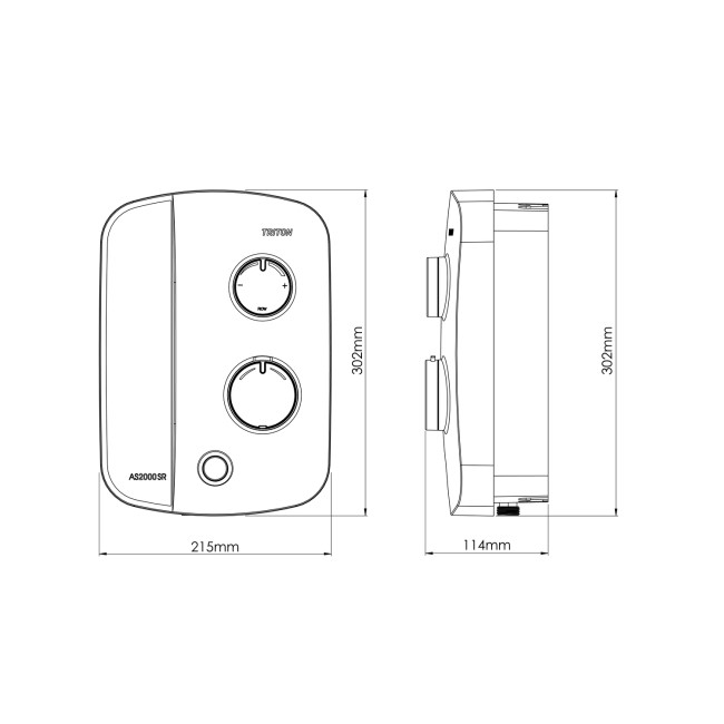 Triton Silent Running Thermostatic Power Shower Set