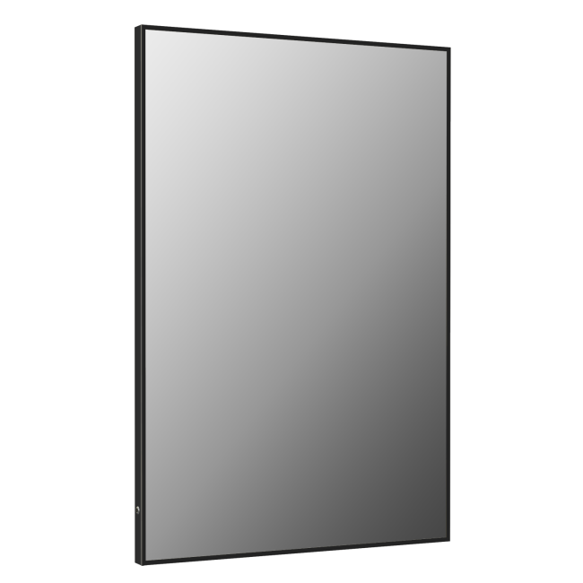 GRADE A1 - Rectangular Black Backlit Heated Bathroom Mirror with Lights 1200 x 800mm - Taurus