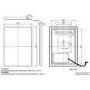 GRADE A1 - Rectangular Black Backlit LED Heated Bathroom Mirror 500 x 700mm -Taurus 