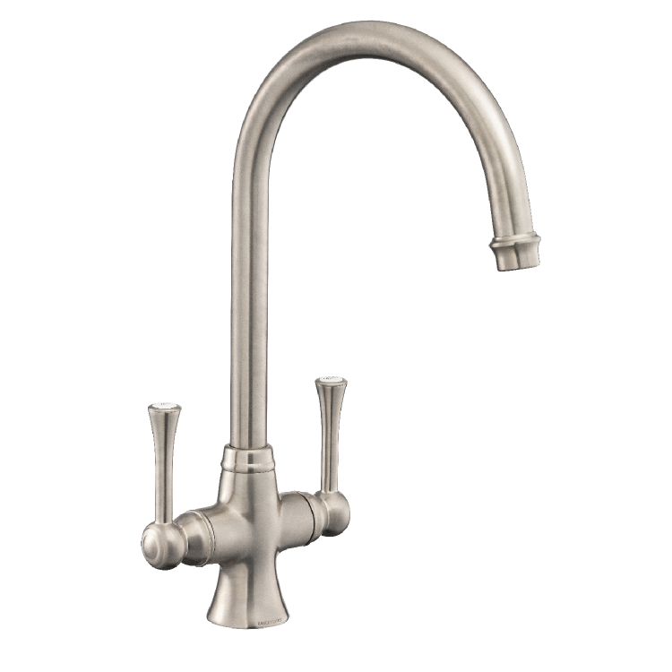 Rangemaster Estuary Dual Lever Monobloc Mixer Kitchen Tap- Nickle