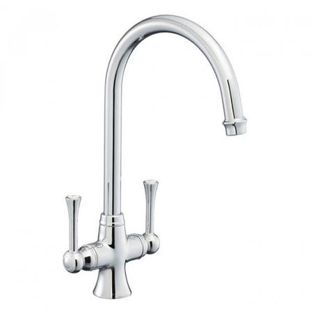 Rangemaster Estuary Chrome Twin Lever Kitchen Mixer Tap  