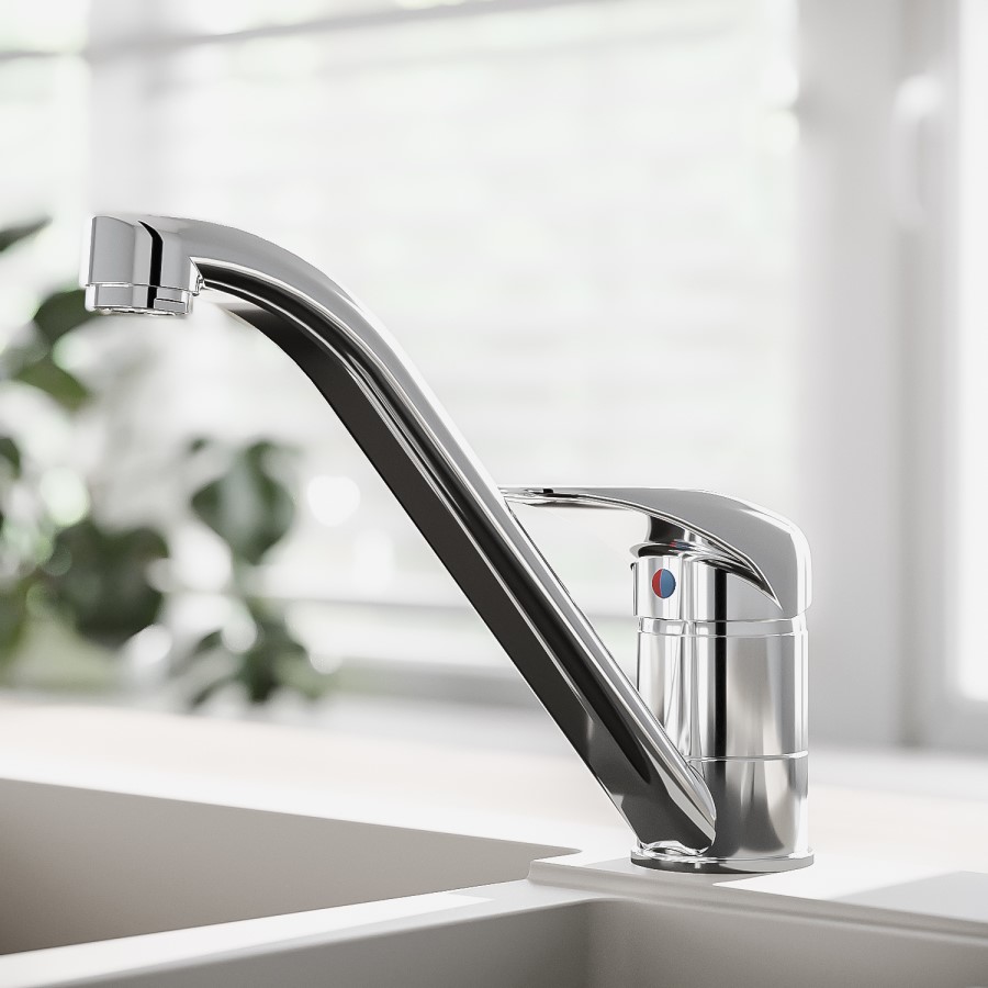 Alfred Single Lever Monobloc Mixer Kitchen Tap- Chrome