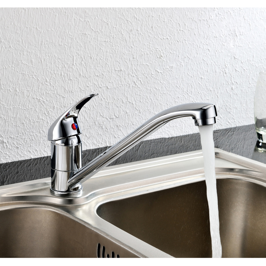 Refurbished Alfred Single Lever Chrome Monobloc Kitchen Sink Mixer Tap