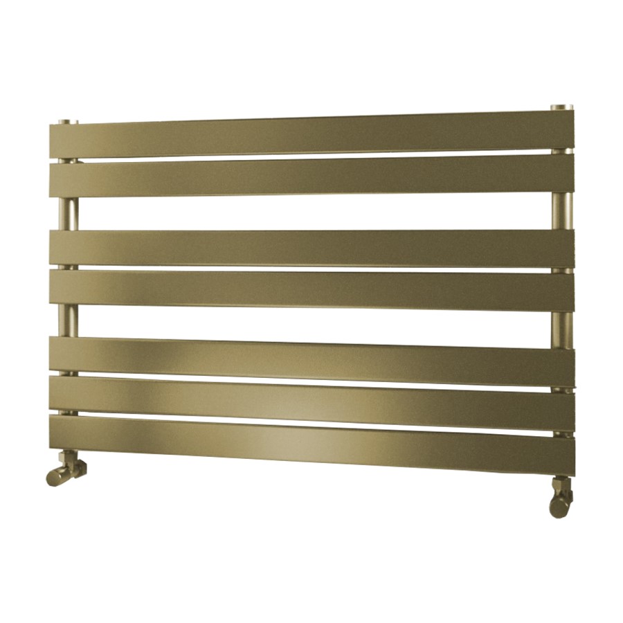 GRADE A1 - Brass Horizontal Towel Radiator 600 x 1000mm - Tundra