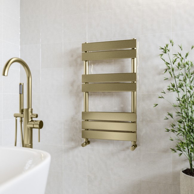 GRADE A1 - Brass Towel Radiator 800 x 450mm - Tundra