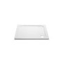 760x760mm White Acrylic Capped Stone Resin Square Shower Tray - Pearl