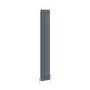 Reggio Anthracite Vertical Double Column Traditional Radiator 1800x290mm 2639 BTU - Cast Iron Style