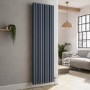 Reggio Anthracite Vertical Triple Column Traditional Radiator 1800x560mm 6654 BTU - Cast Iron Style