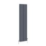 Reggio Anthracite Vertical Triple Column Traditional Radiator 1500x380mm 3751 BTU - Cast Iron Style