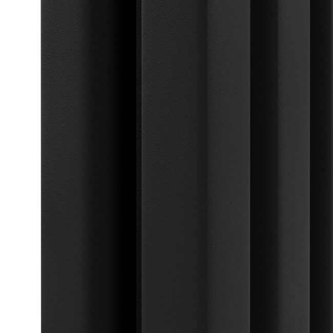 Ravello Midnight Black Vertical Square Designer Radiator 1800x450mm Double Panel 5357 BTU