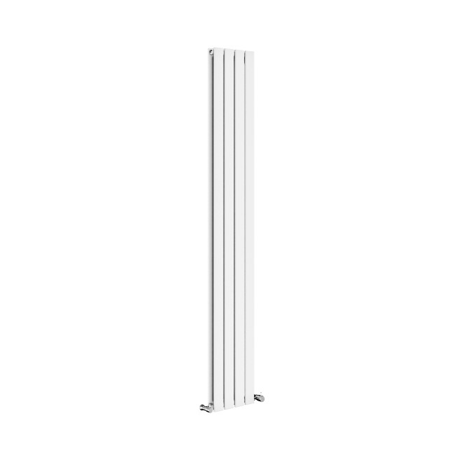 Riace White Vertical Flat Designer Radiator 1800x272mm Double Panel 2778 BTU