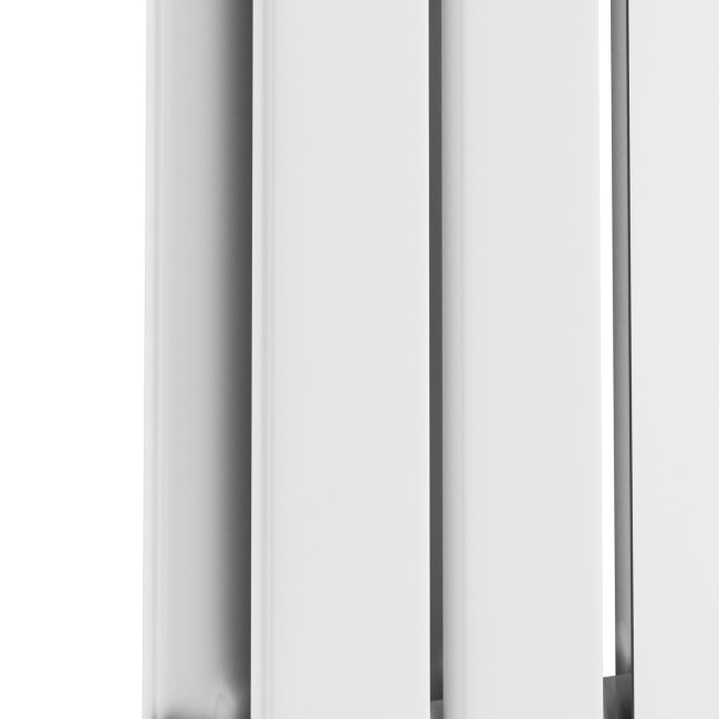 Specchio White Vertical Flat Designer Radiator with Mirror 1800x385mm Double Panel 3541 BTU