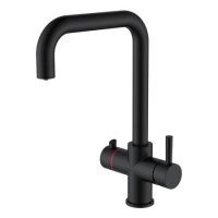 Black 3 in 1 Square Spout Boiling Water Tap- Pronto Vesta