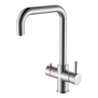 Nickel 3 in 1 Square Spout Boiling Water Tap- Pronto Vesta