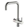 Nickel 3 in 1 Square Spout Boiling Water Tap- Pronto Vesta