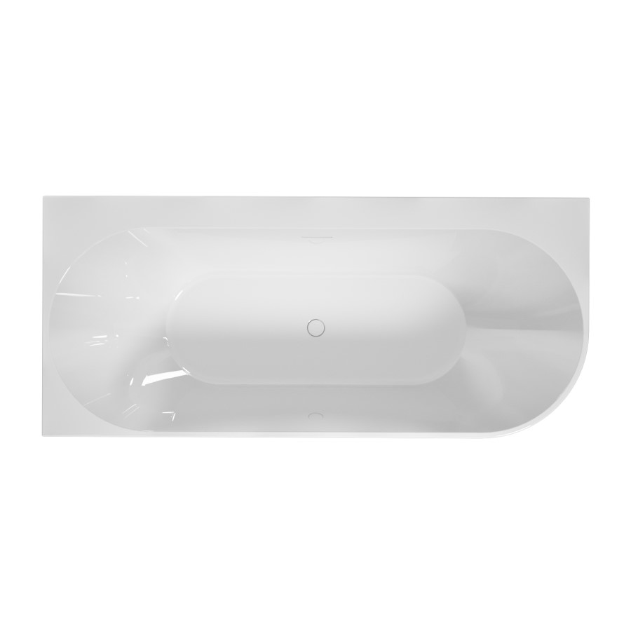 Freestanding Double Ended Left Hand Corner Bath 1700 x 750mm - Vigo