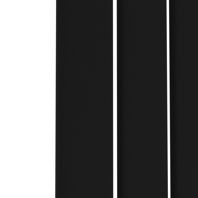 Riace Midnight Black Vertical Flat Designer Radiator 1600x680mm Single Panel 4071 BTU