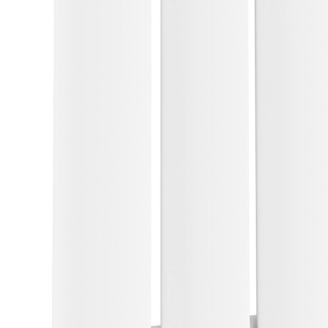 Sorrento White Vertical Oval Designer Radiator 1800x590mm Single Panel 4216 BTU