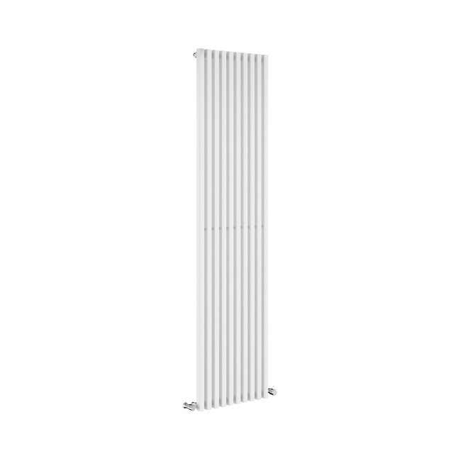 Ravello White Vertical Square Designer Radiator 1800x450mm Single Panel 3618 BTU