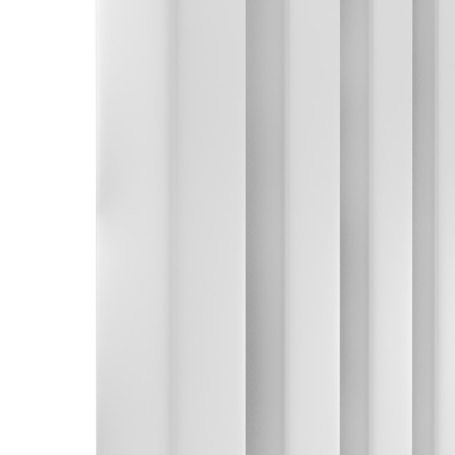 Ravello White Vertical Square Designer Radiator 1800x450mm Single Panel 3618 BTU