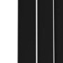 Riace Midnight Black Vertical Flat Designer Radiator 1600x408mm Single Panel 2442 BTU