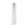 Specchio White Vertical Oval Designer Radiator with Mirror 1800x500mm Single Panel 2680 BTU