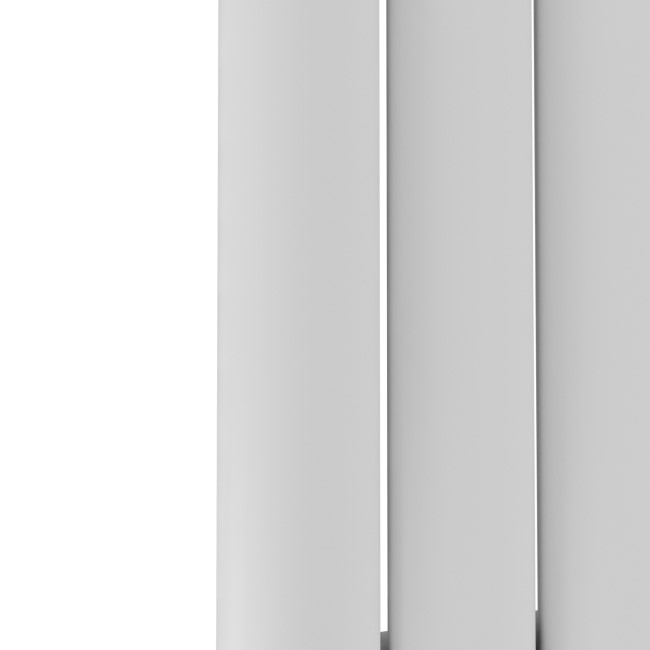 Specchio White Vertical Oval Designer Radiator with Mirror 1800x500mm Single Panel 2680 BTU