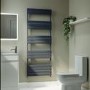 Riace Anthracite Vertical Flat Towel Radiator 1600x600mm Single Panel 2742 BTU