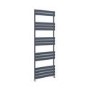 Riace Anthracite Vertical Flat Towel Radiator 1600x600mm Single Panel 2742 BTU