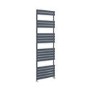 Riace Anthracite Vertical Flat Towel Radiator 1800x600mm Single Panel 3135 BTU