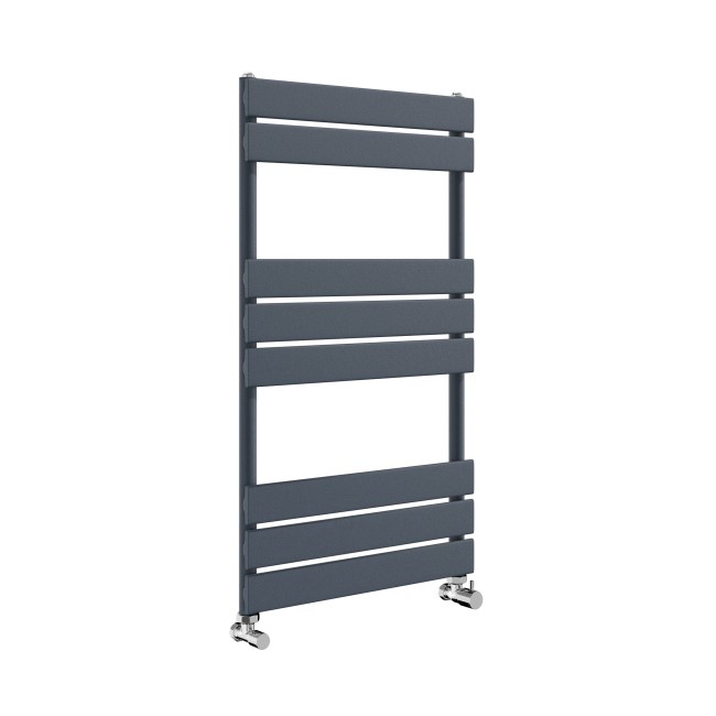 Riace Anthracite Vertical Flat Towel Radiator 800x450mm Single Panel 1120 BTU