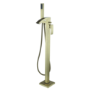 Brushed Brass Freestanding Bath Shower Mixer Tap - Wave