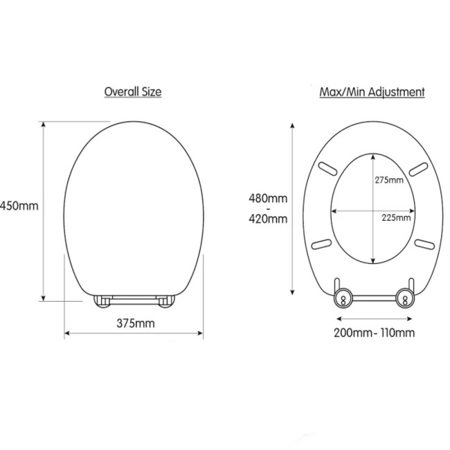 Croydex Flexi Fix Kielder Toilet Seat