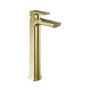 Brushed Brass Tall Basin Mixer - Zana