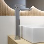 Chrome Tall Mono Basin Mixer Tap - Zana